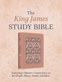 The King James Study Bible: Featuring 1-Minute Commentary on Key People, Places, Events, and Ideas [Women's Cover]