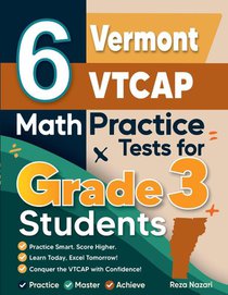 6 Vermont VTCAP Math Practice Tests for Grade 3 Students