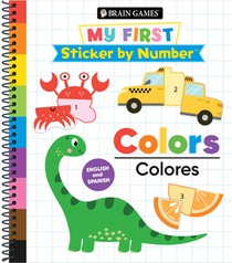 Brain Games - My First Sticker by Number: Colors - English and Spanish