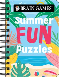 Brain Games - To Go - Summer Fun Puzzles 180+ Variety Puzzles Compact & Portable for Travel Beach, Vacation & Road Trip Activity Book Gift for Adults,