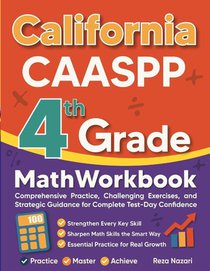 California CAASPP Grade 4 Math Workbook